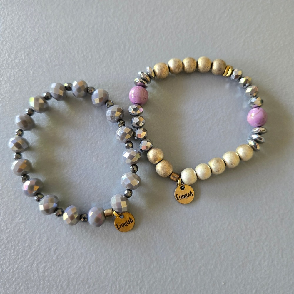 2 Erimish Stack Bead Bracelets